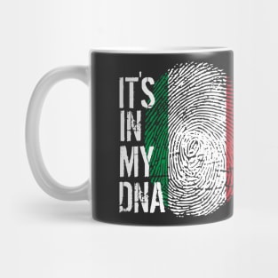 Italy Flag Fingerprint My Story DNA Italian Mug